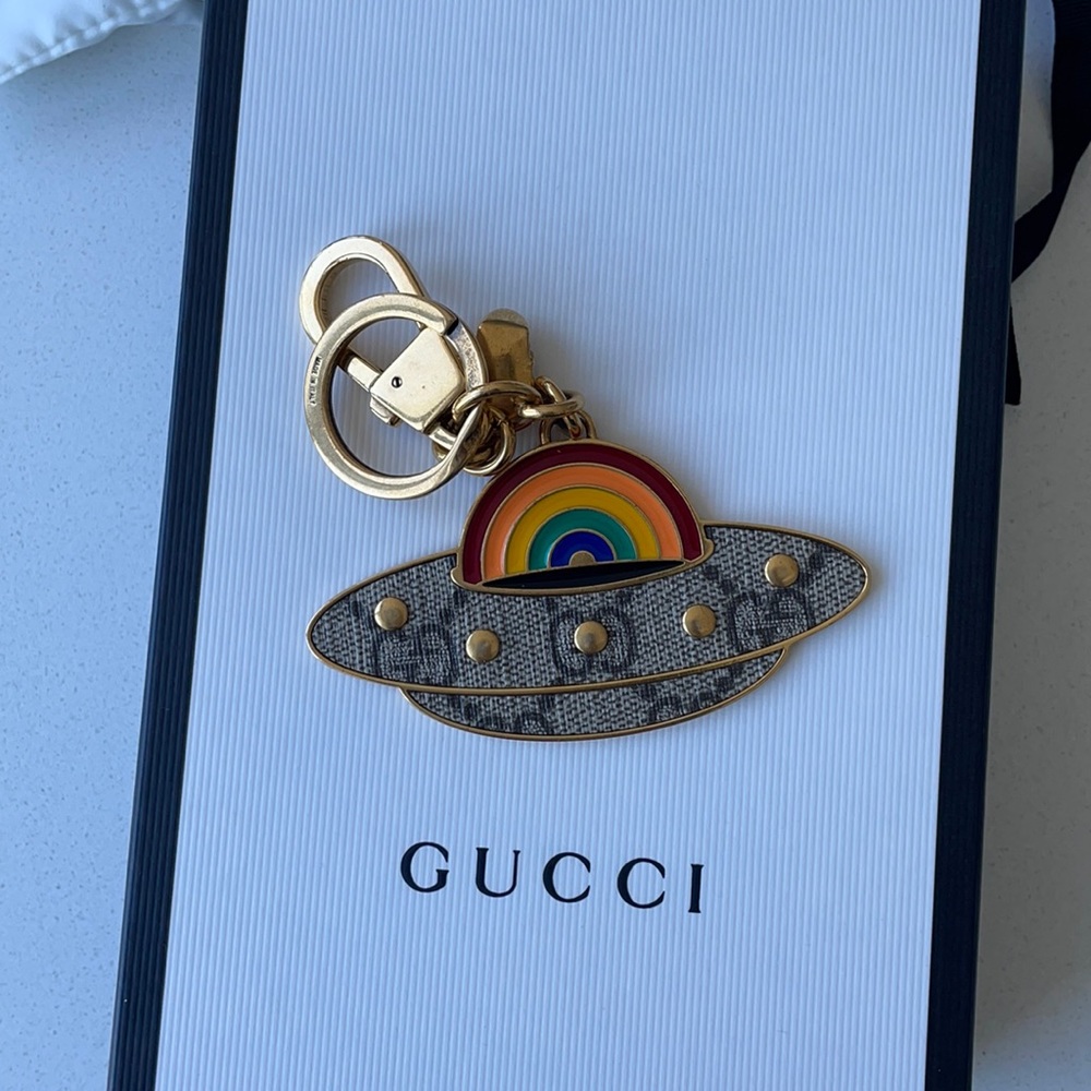 Gucci GG Spaceship Keychain